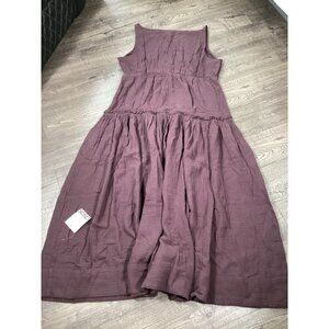 ASOS Design Bitter Chocolate Womens Maxi Dress UK 18 EU 46 US 14 Made Casual new